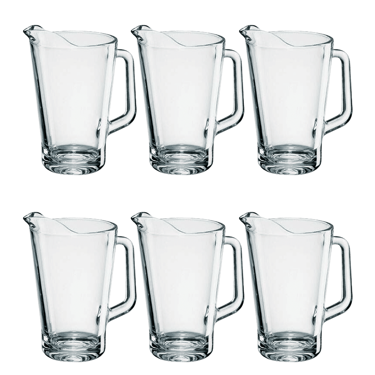 Borgonovo Conic Pitcher 1,8 Liter - 6 Stuks - Glazen.nl