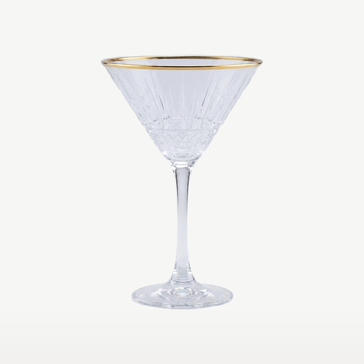 Pasabahce Elysia Martiniglas 22 Cl Gouden Rand - 4 Stuks - Glazen.nl