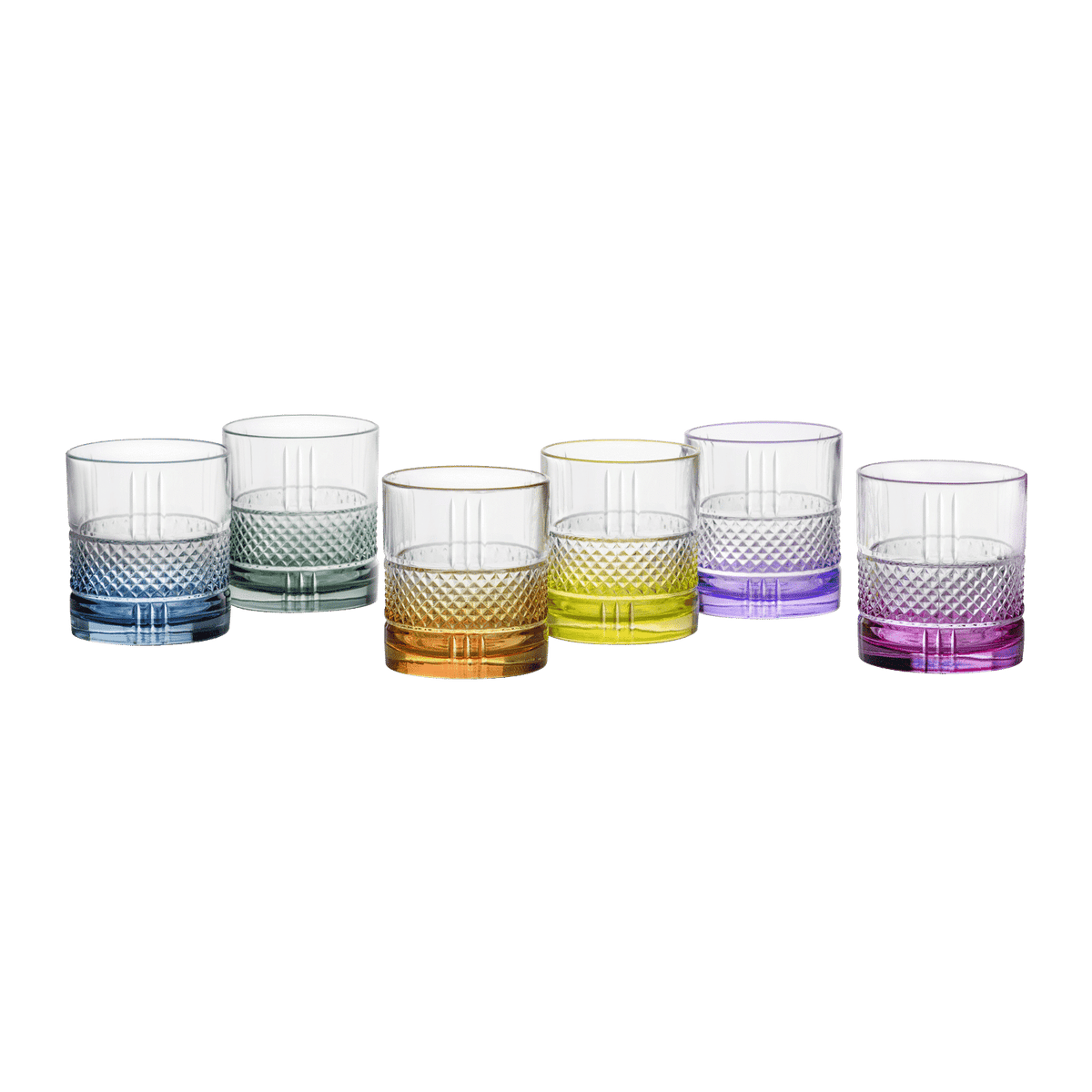 RCR Brillante Colour Tumbler 34 Cl Kleur - 6 Stuks - Glazen.nl