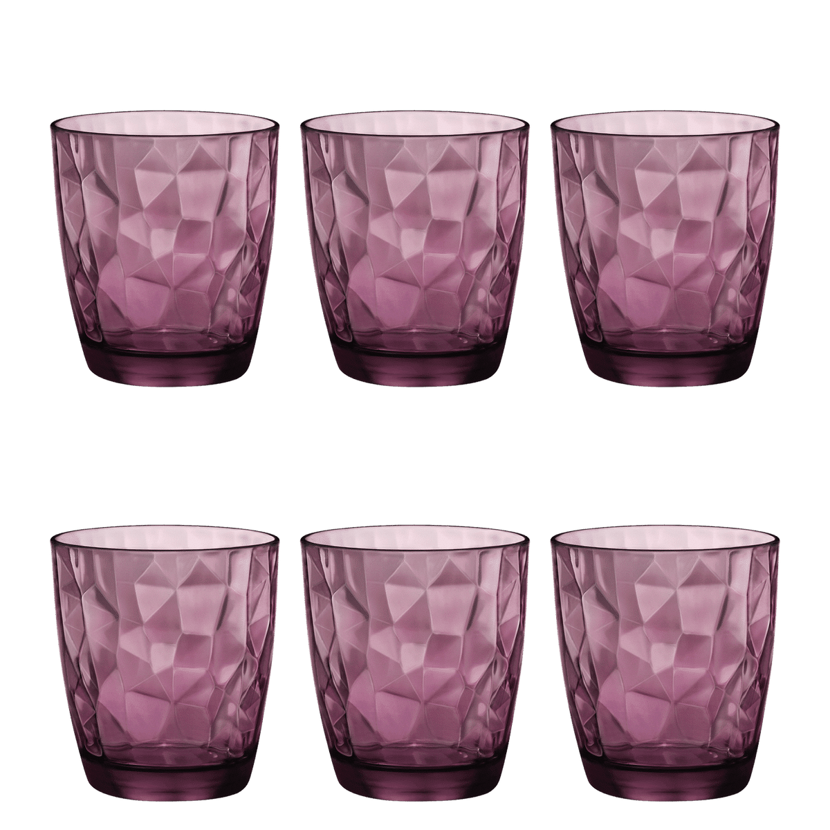 Bormioli Rocco Diamond Tumbler 39 Cl Paars - 6 Stuks - Glazen.nl