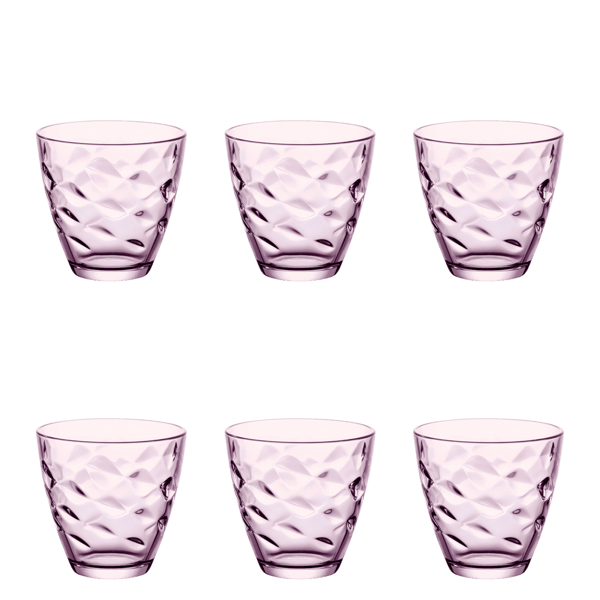 Bormioli Rocco Flora Tumbler 25 Cl Roze - 6 Stuks - Glazen.nl