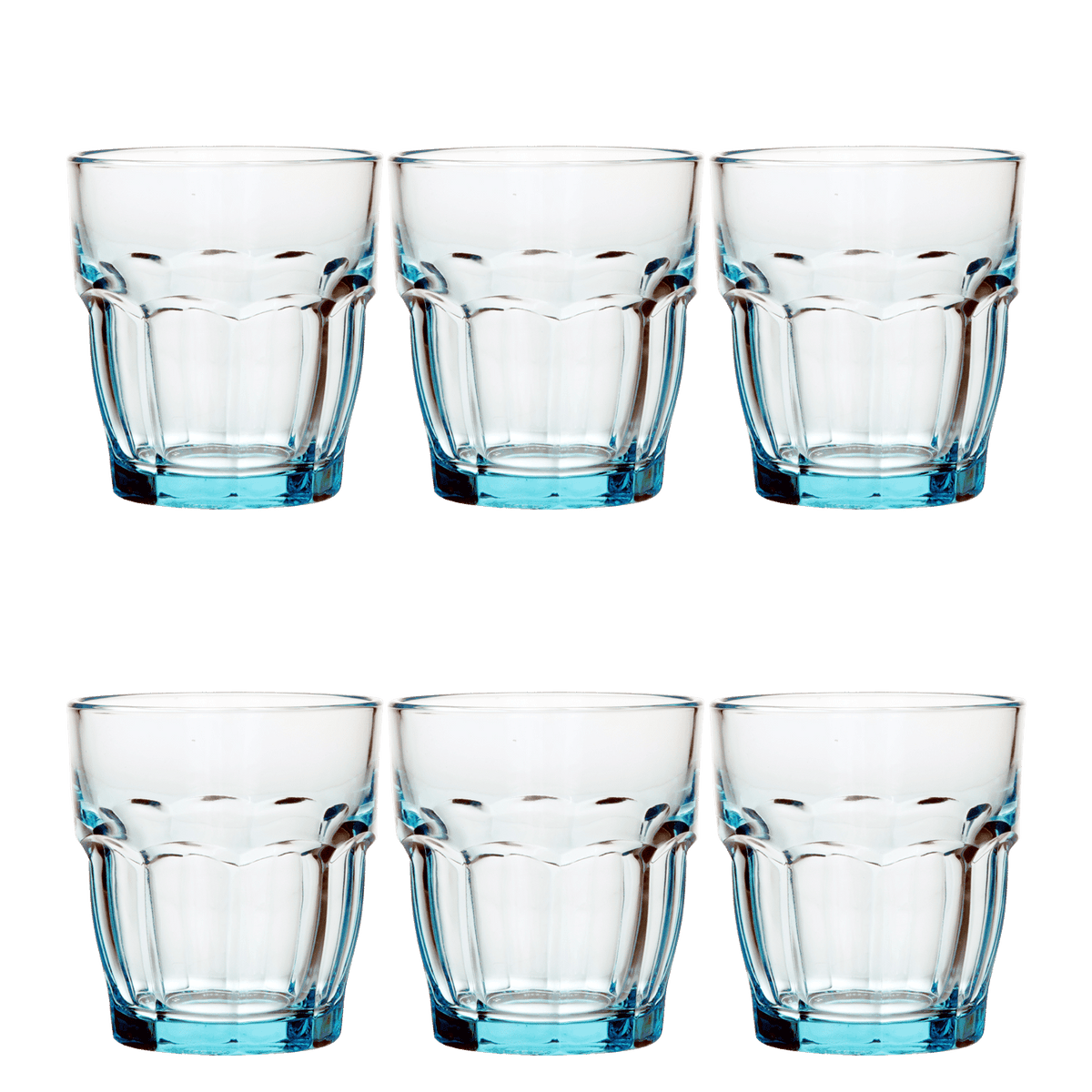Bormioli Rocco Rock Bar Tumbler 27 Cl Blauw - 6 Stuks - Glazen.nl