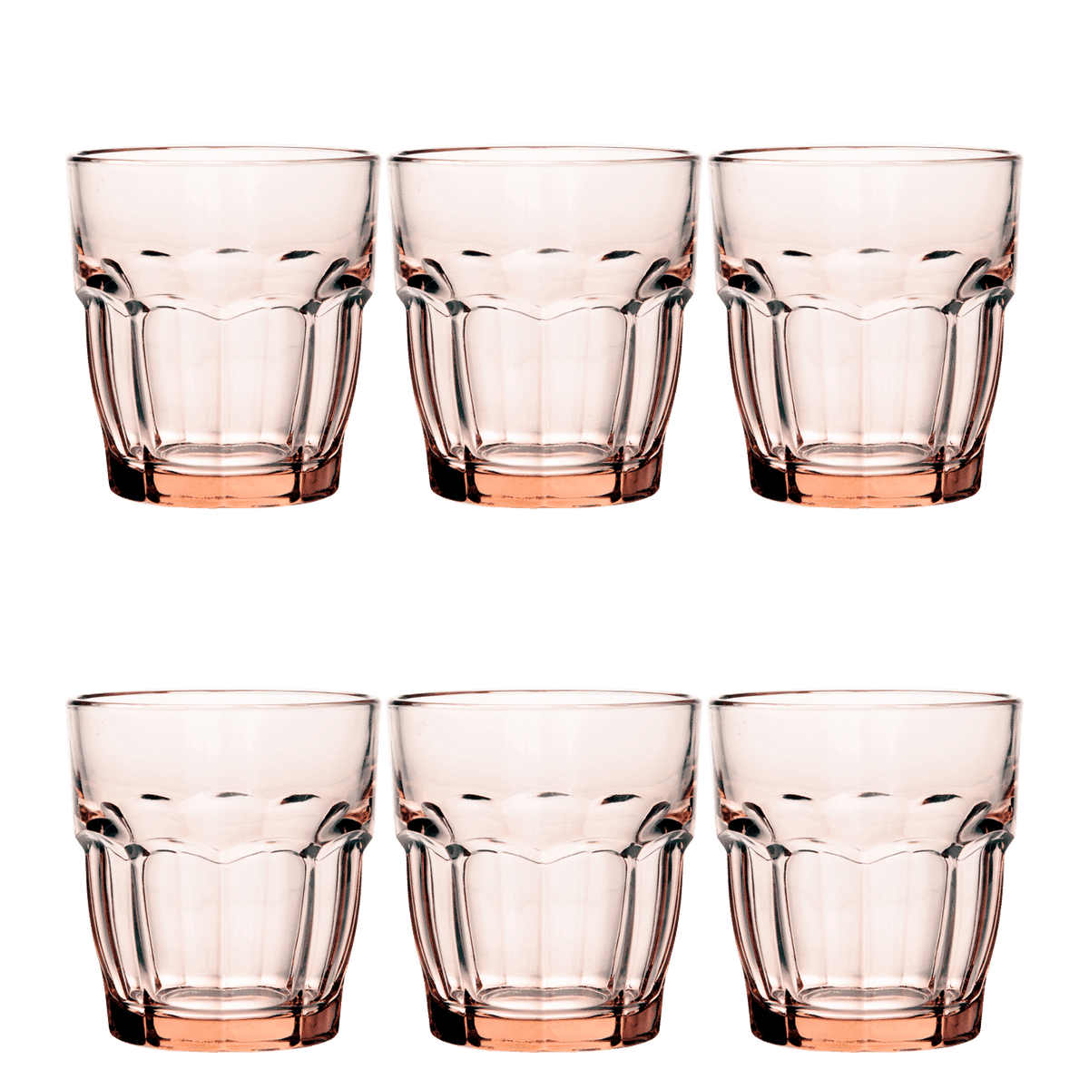 Bormioli Rocco Rock Bar Tumbler 27 Cl Oranje - 6 Stuks - Glazen.nl