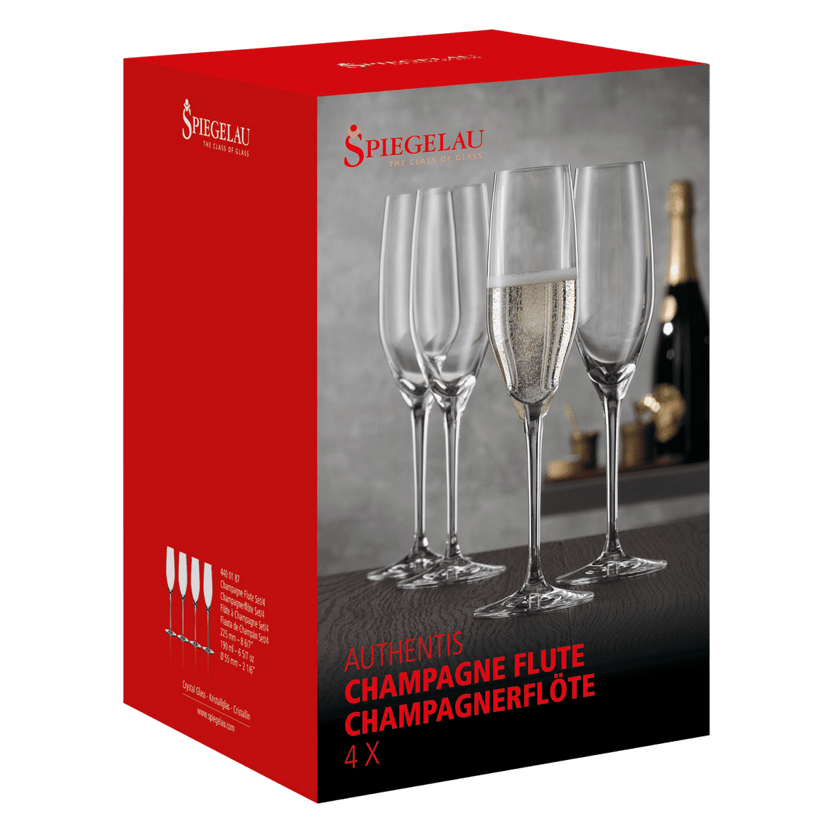 Spiegelau Authentis Champagneglas / Flute 19 Cl - 12 Stuks - Glazen.nl