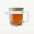 Luigi Bormioli Thermic Glass 1L teapot Anti-Drip with bamboo lid
