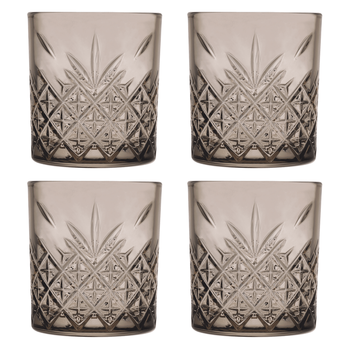 Pasabahce Timeless Tumbler 35,5 Cl Taupe - 4 Stuks - Glazen.nl