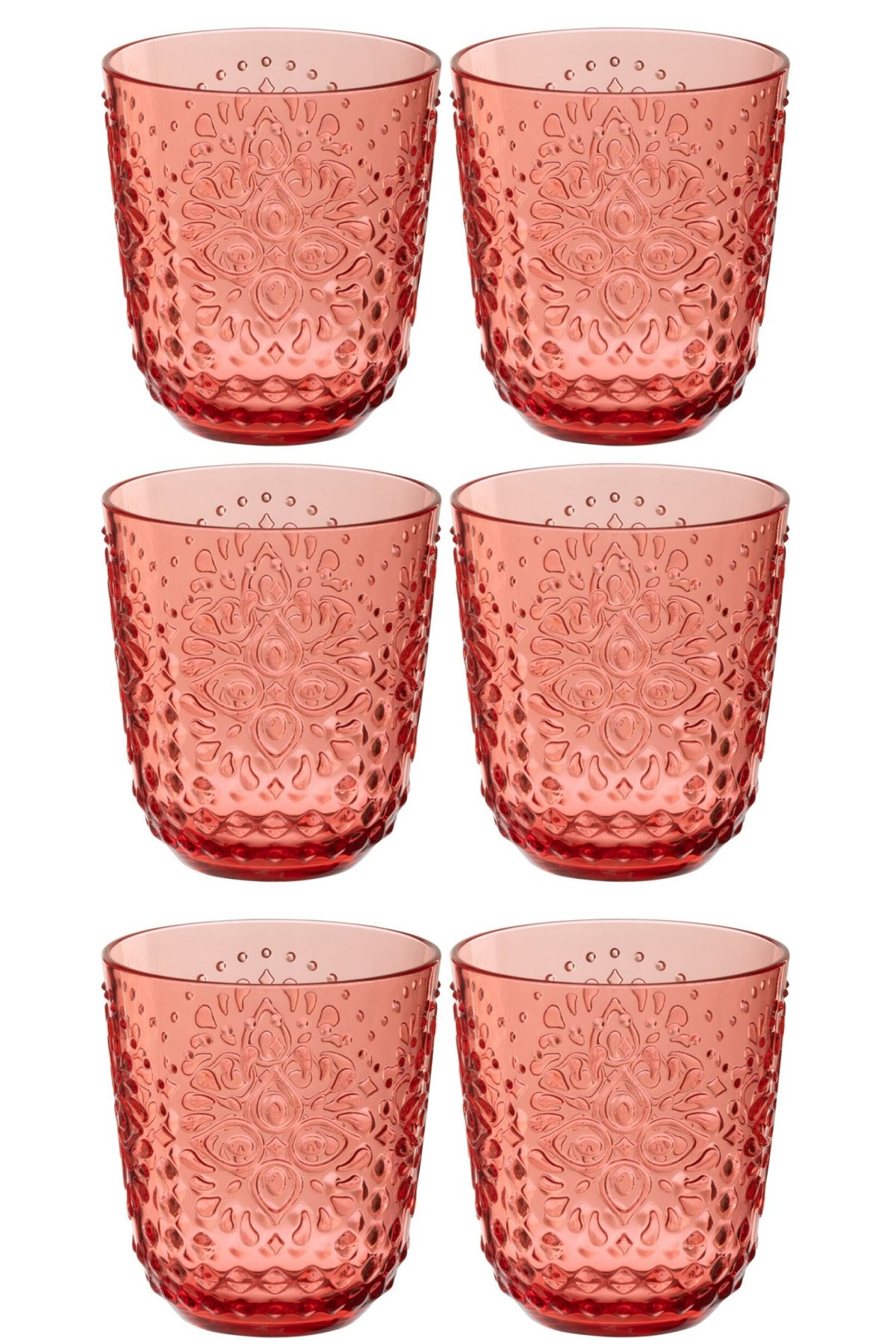 J-Line vandglas 47,3 cl brudsikkert rødt – 6 stk.