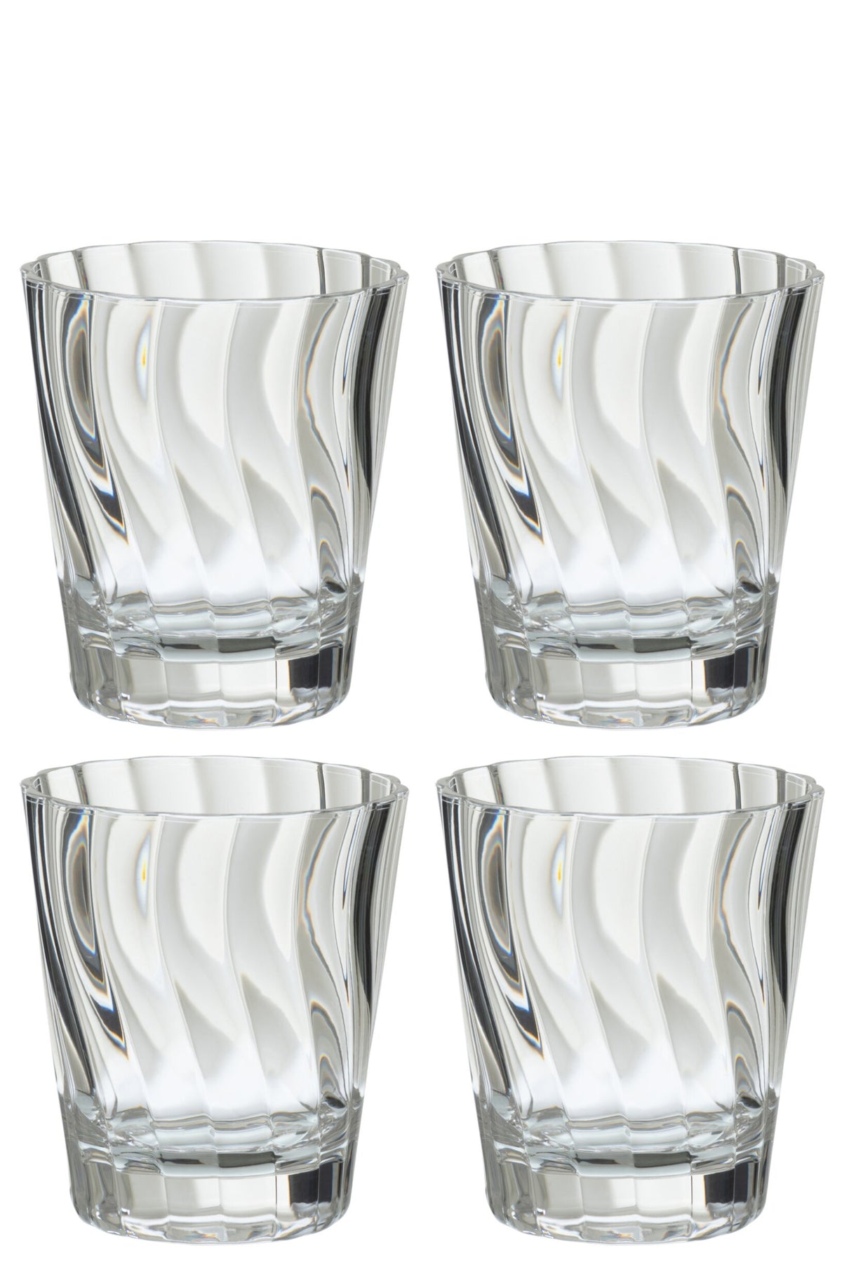 J-Line vandglas 42,5 cl ubrydelige, gennemsigtige – 4 stk.