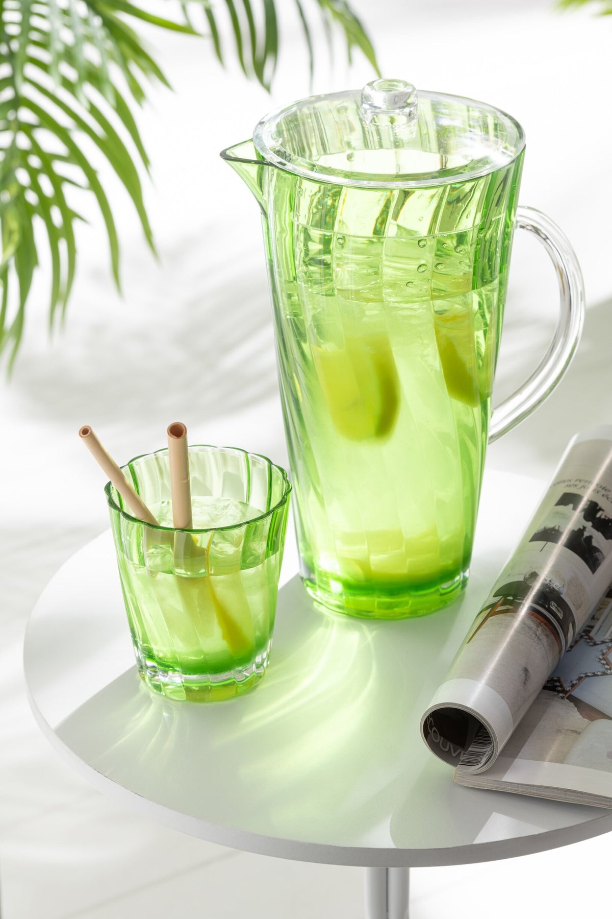J-Line Unbreakable Assorted Water Glass - 4 Pieces