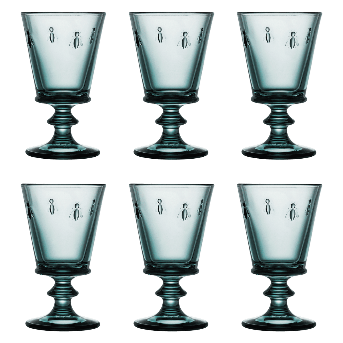 La Rochère Abeille Wijnglas 24 cl Blauw - 6 Stuks - Glazen.nl