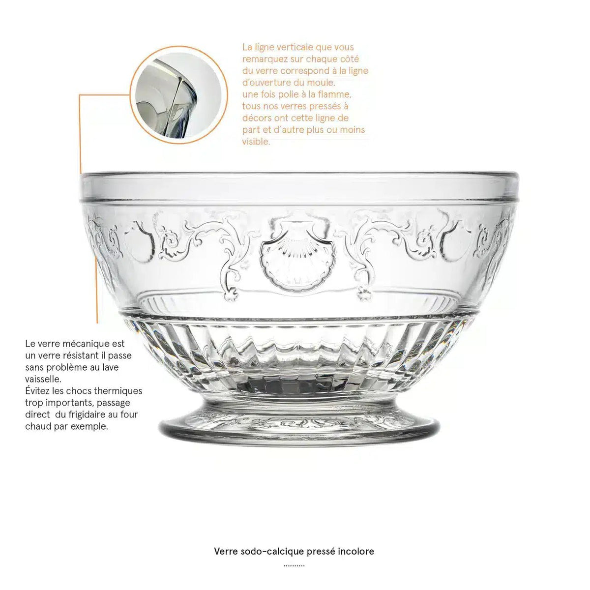 La Rochère Versailles Kom 27 Cl - 6 Stuks - Glazen.nl