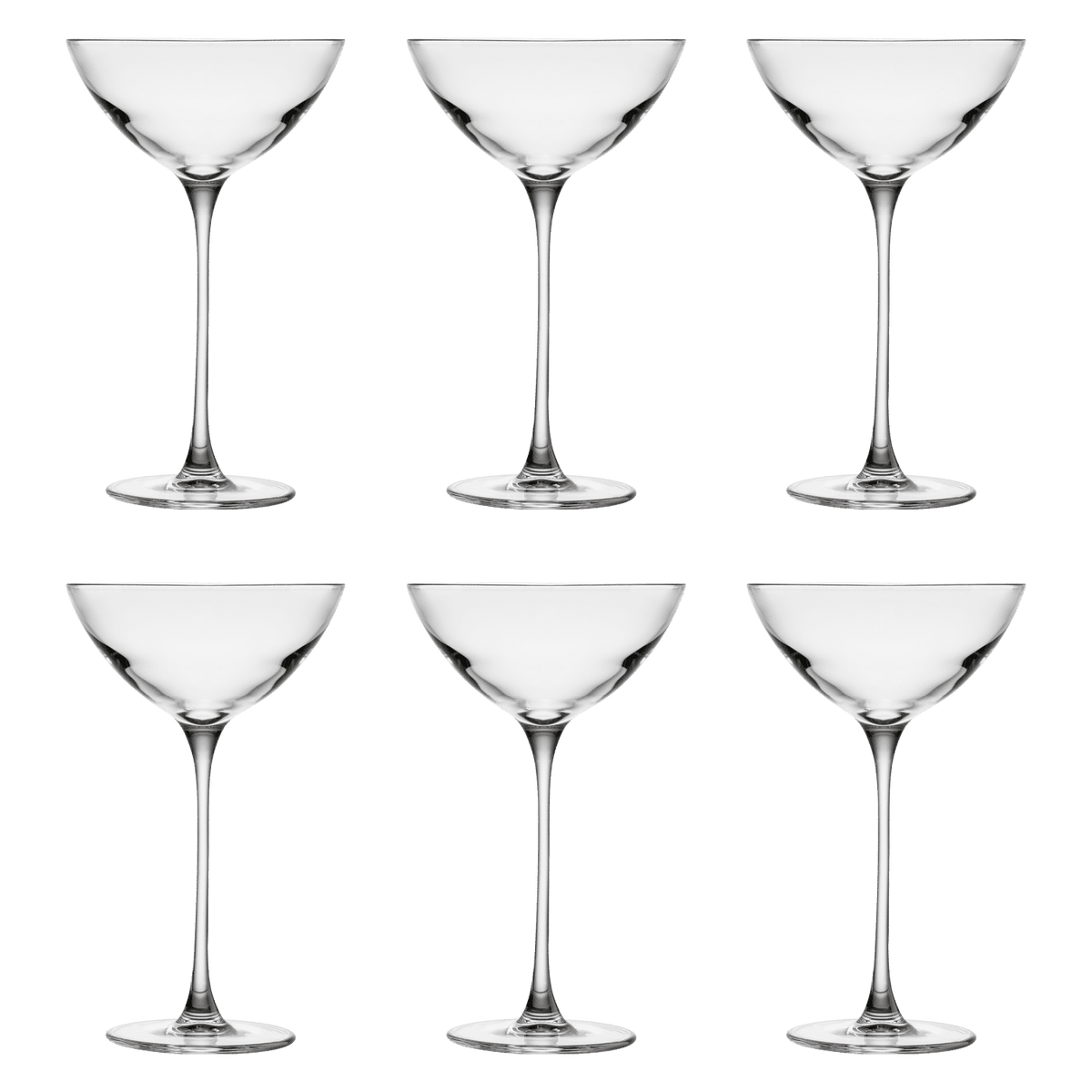Nude Glass Savage Coupetini Glas 17 Cl - 6 Stuks - Glazen.nl