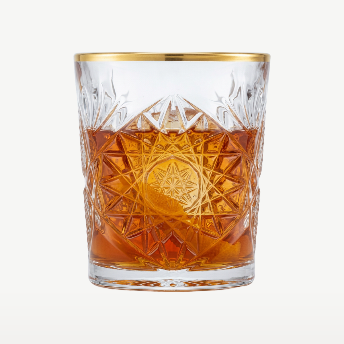 Onis Icon Tumbler 35 Cl Goud Rand - 6 Stuks - Glazen.nl