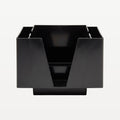 Professionel servietdispenser til bar, sort, 3 rum
