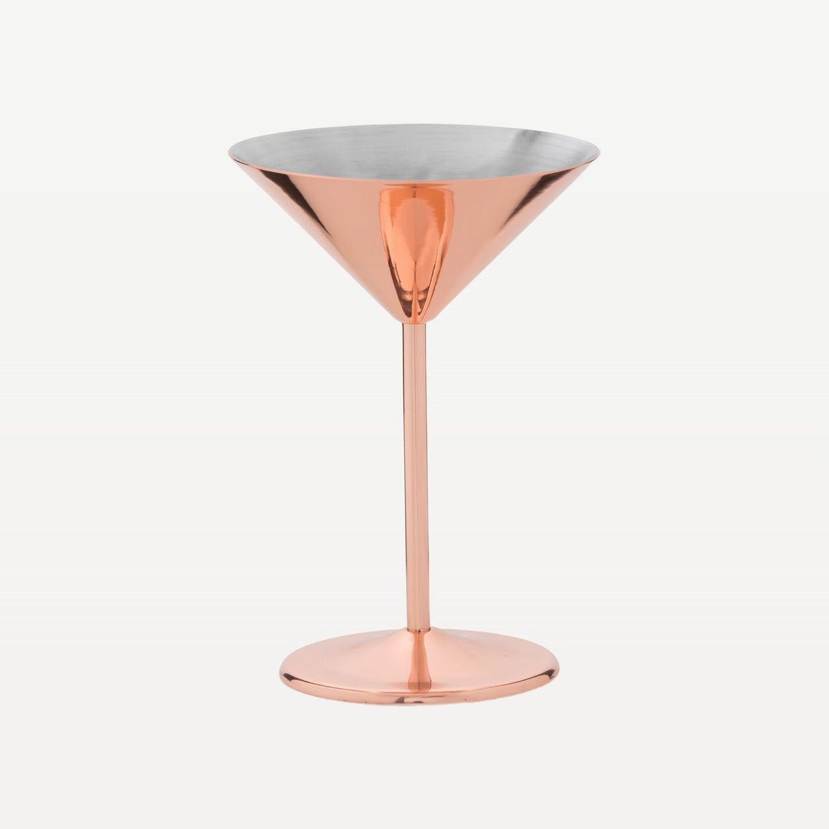 Bar Professional Speakeasy Martini Cocktailbeker Koper 21 Cl - 2 Stuks