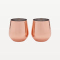 Professionelt kobberglas til baren 55 cl – 2 stk.