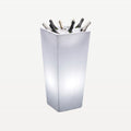 Bar Professional Totem Wine Cooler with LED White Square 100 Cm