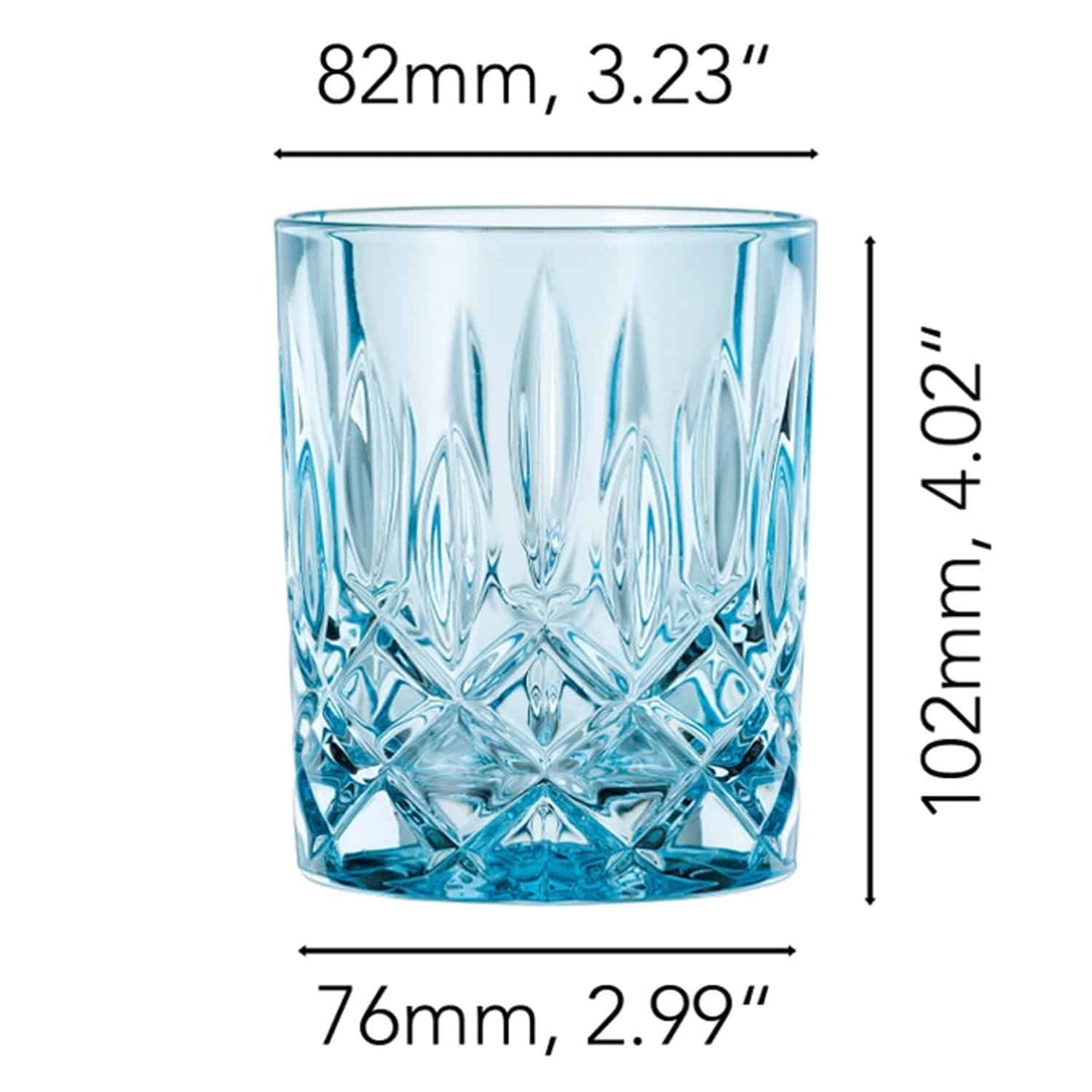 Nachtmann Noblesse Tumbler 29,5 Cl Blauw - 2 Stuks - Glazen.nl