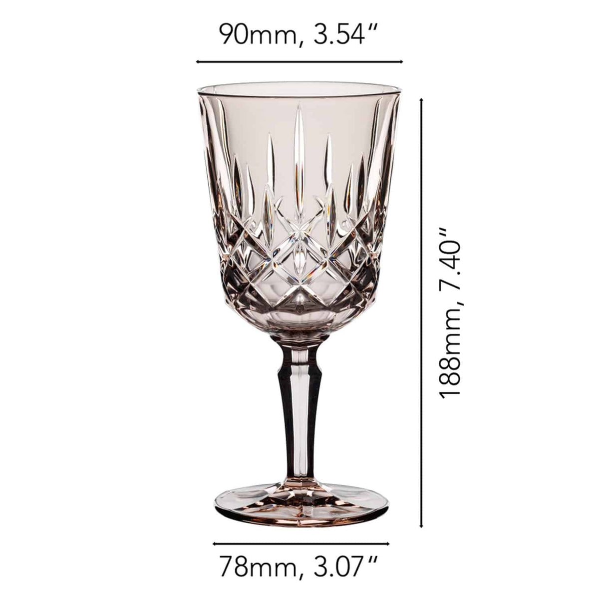 Nachtmann Noblesse Wijnglas 35,5 Cl Taupe - 2 Stuks - Glazen.nl