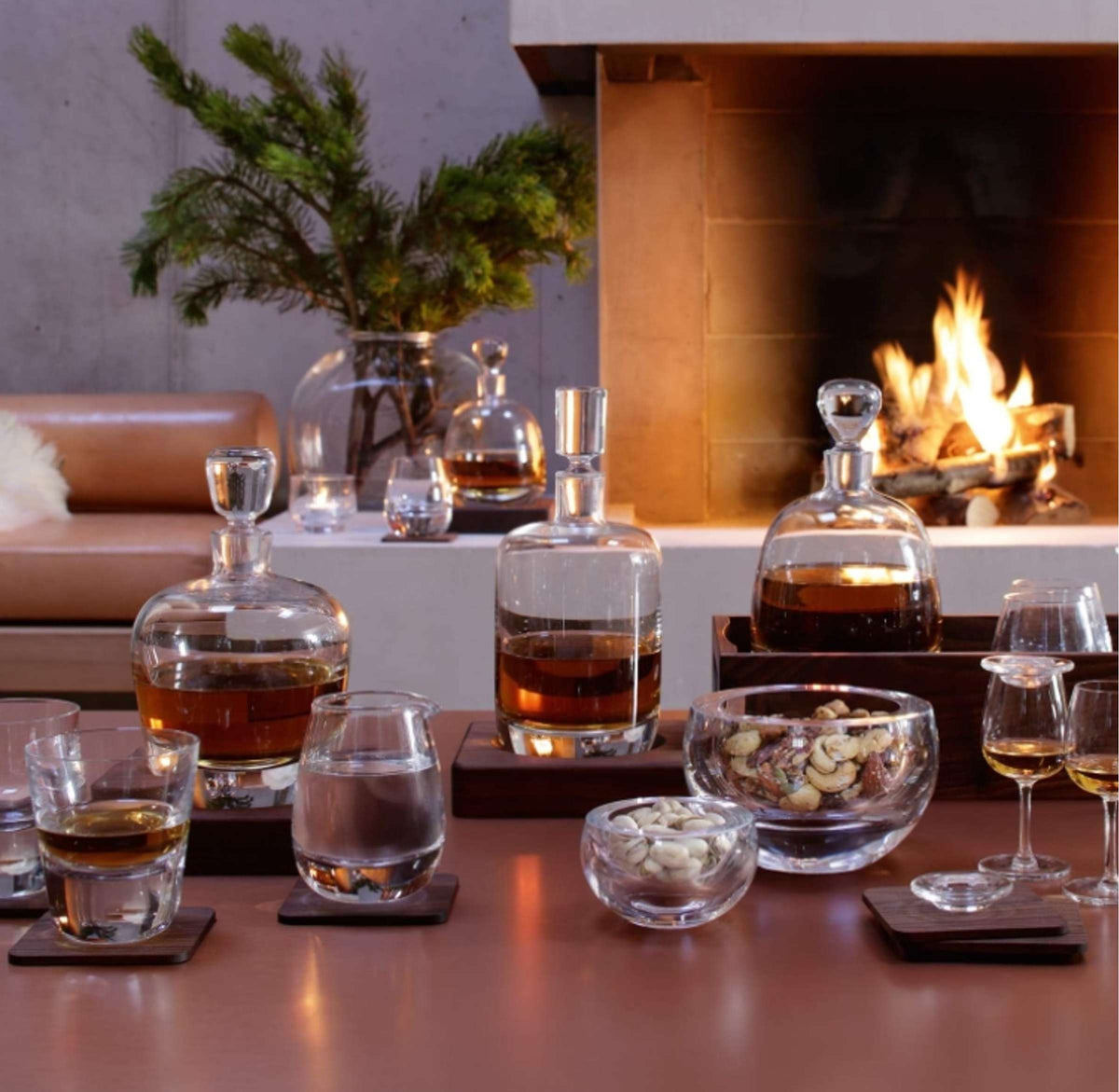 L.S.A. Whiskyglas 27 cl med glasbrikker – 2 stk.