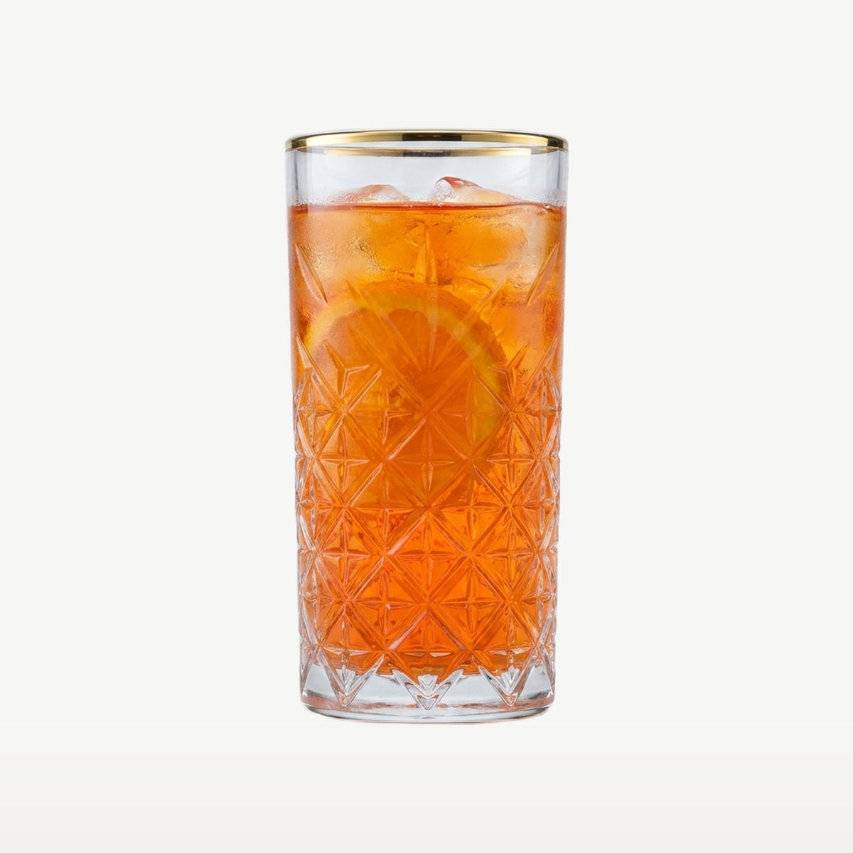 Pasabahce Timeless Longdrinkglas 45 Cl Gouden Rand - Glazen.nl
