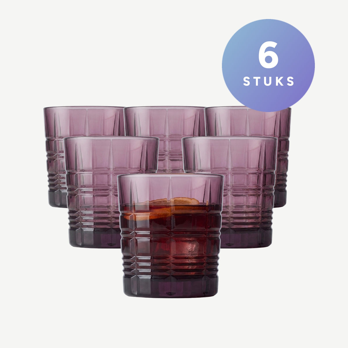 Set van 6 stuks Arcoroc Brixton Tumbler 30 Cl Lila - 6 Stuks