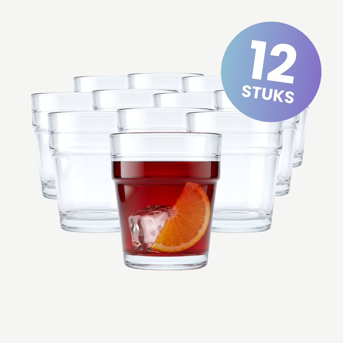 Bormioli Rocco Habana Tumbler 22 Cl - set van 12 glazen