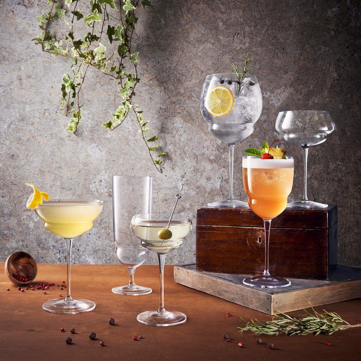 Luigi Bormioli Backdoor 20'S Cocktailglas 32 Cl Barracuda - 6 Stuks - Glazen.nl