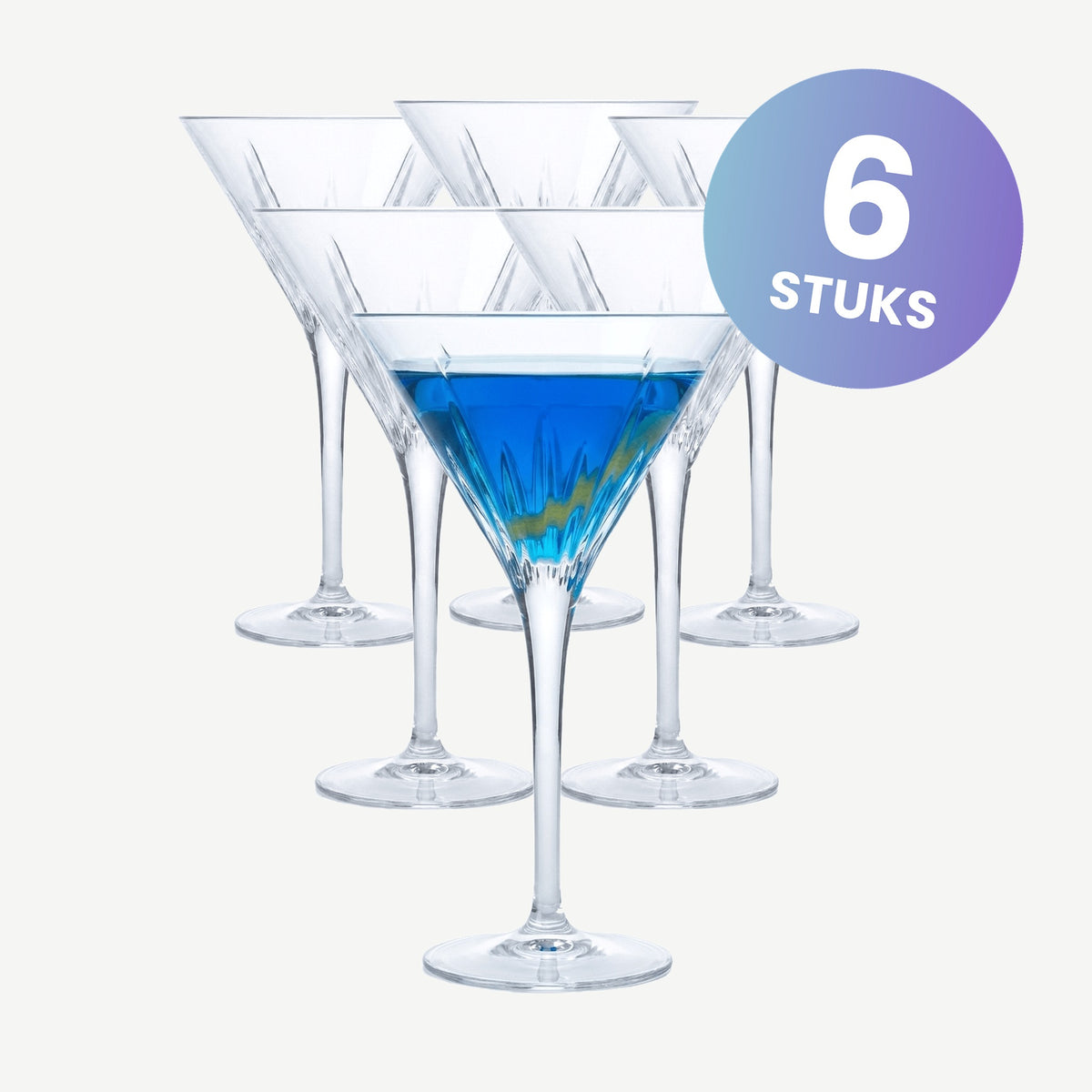 Luigi Bormioli Mixology Cocktailglas Martini 21,5 Cl - set van 6 glazen