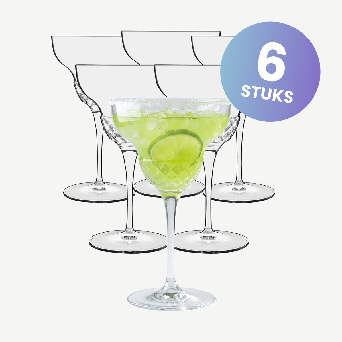 Luigi Bormioli Roma 1960 Cocktailglas 39 Cl Margarita - set van 6 glazen