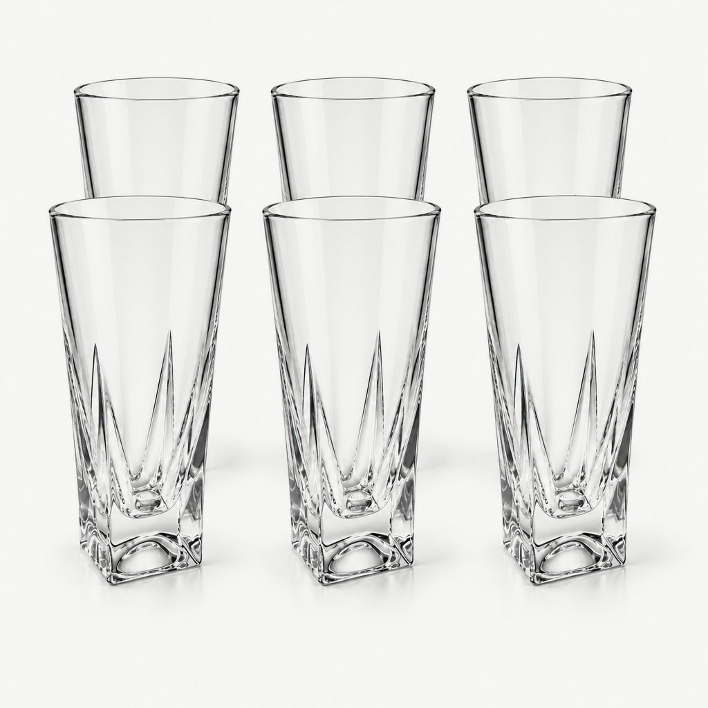 RCR Fusion Longdrinkglas 38 cl Transparant - 6 Stuks set