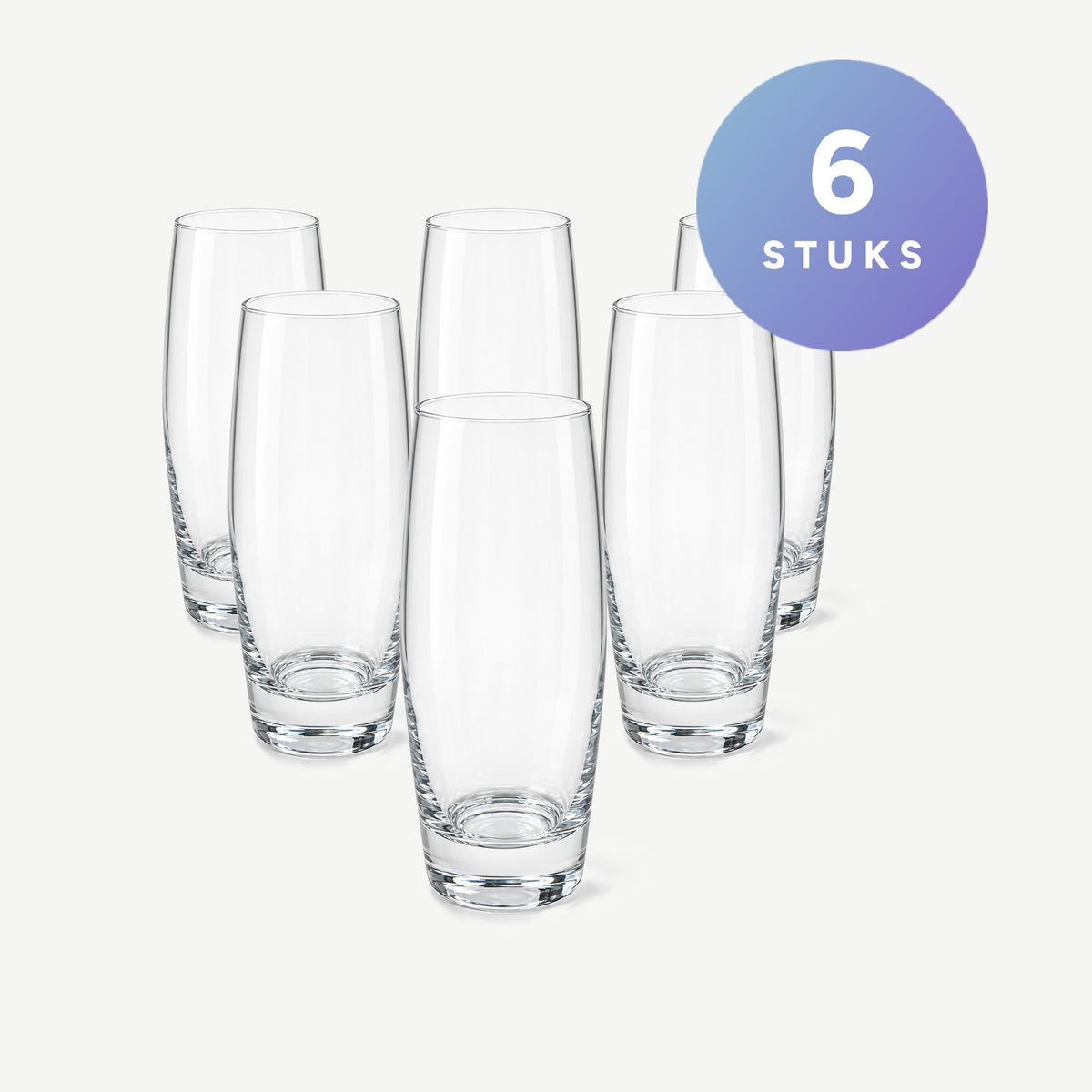 Royal Leerdam Deluxe Longdrinkglas 35 cl Transparant set van 6 stuks