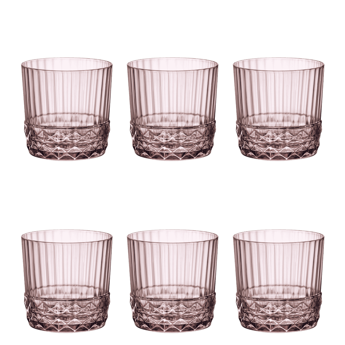 Bormioli Rocco America'20S Cocktailglas 30 Cl Roze - 6 Stuks - Glazen.nl