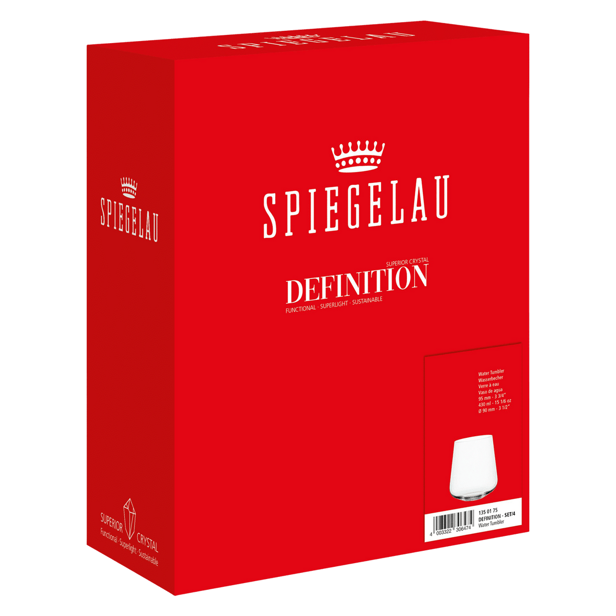 Spiegelau Definition Tumbler 43 Cl - 12 Stuks - Glazen.nl