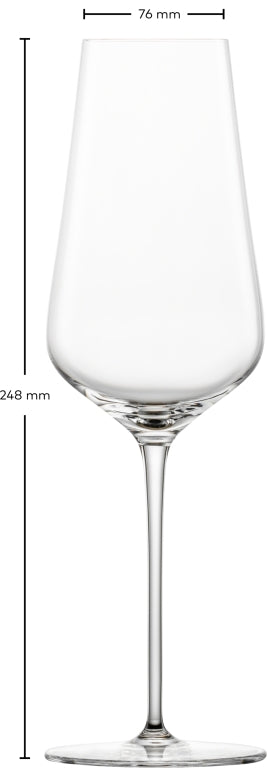Zwiesel Glas Duo Champagne Glass 37,8 Cl with Mousse Point in Gift Packaging - 2 Pieces