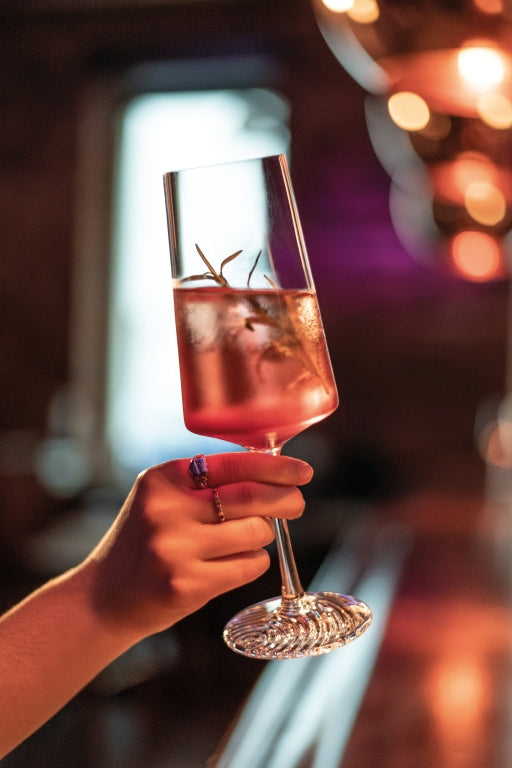 Zwiesel Glas Echo-champagneglas 39,5 cl med mousseringspunkt – 4 stk.
