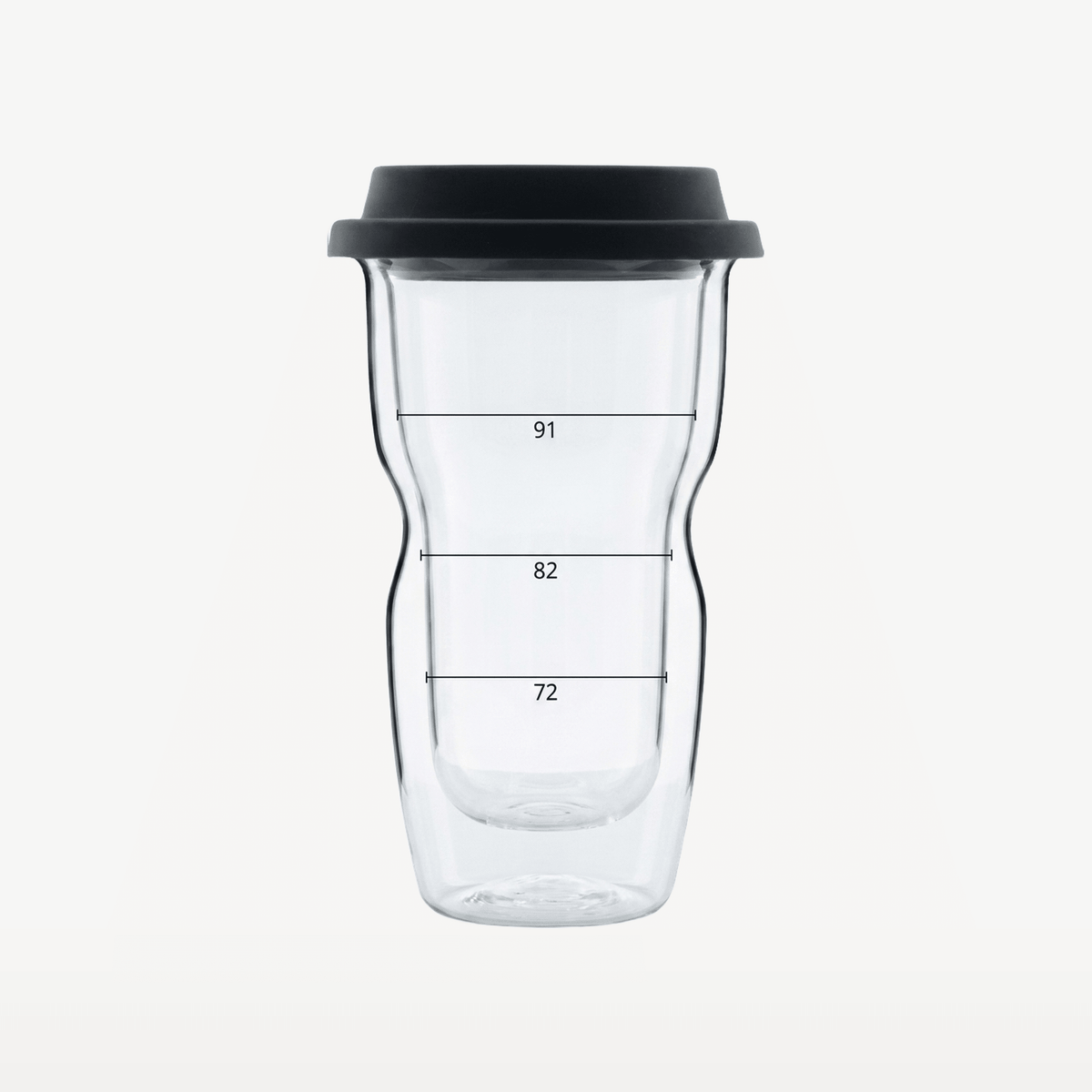 Luigi Bormioli Thermic Glass Coffee On The Go 34 Cl Small - Glazen.nl