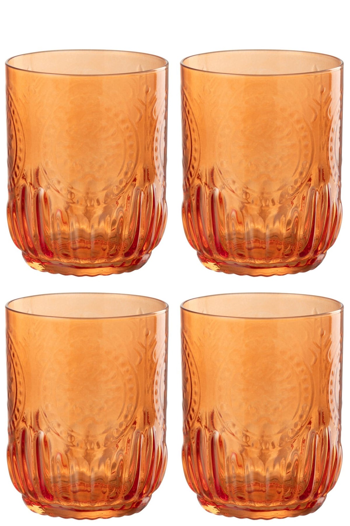 J-Line Maya-vandglas 32 cl orange – 4 stk.