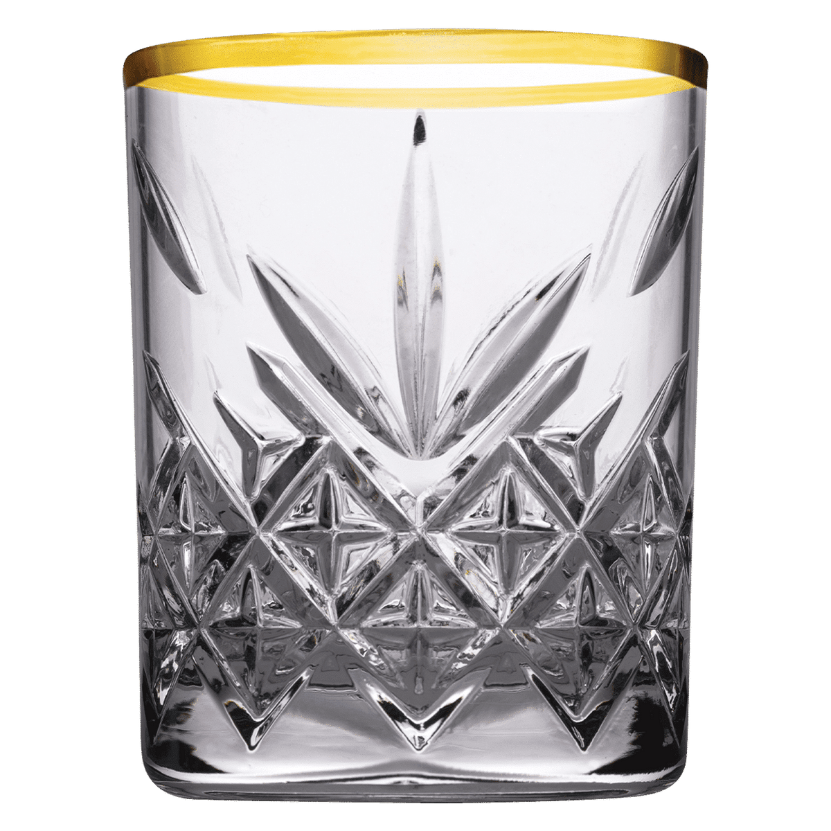 Pasabahce Timeless Borrelglas 6,2 Cl Gouden Rand - 4 Stuks - Glazen.nl