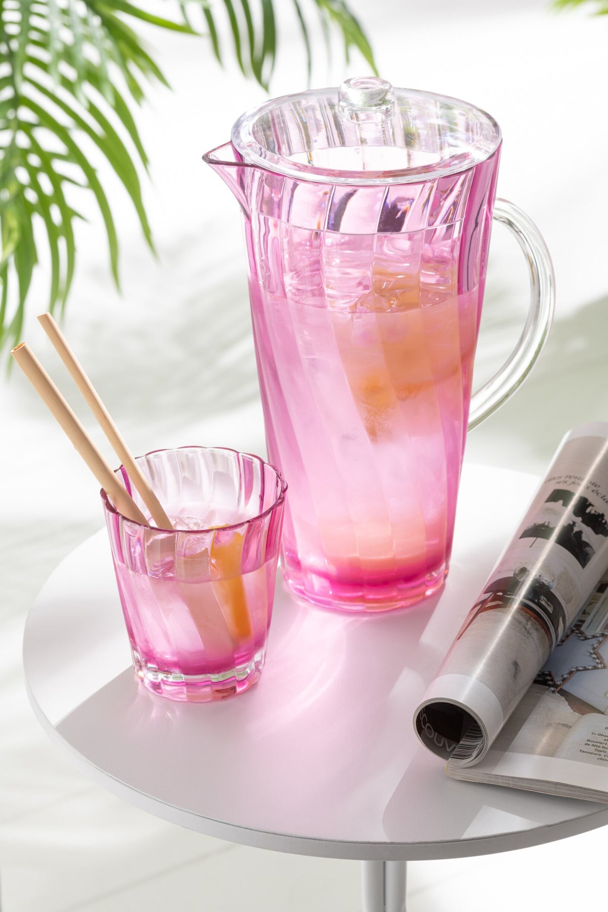 J-Line Unbreakable Assorted Water Glass - 4 Pieces
