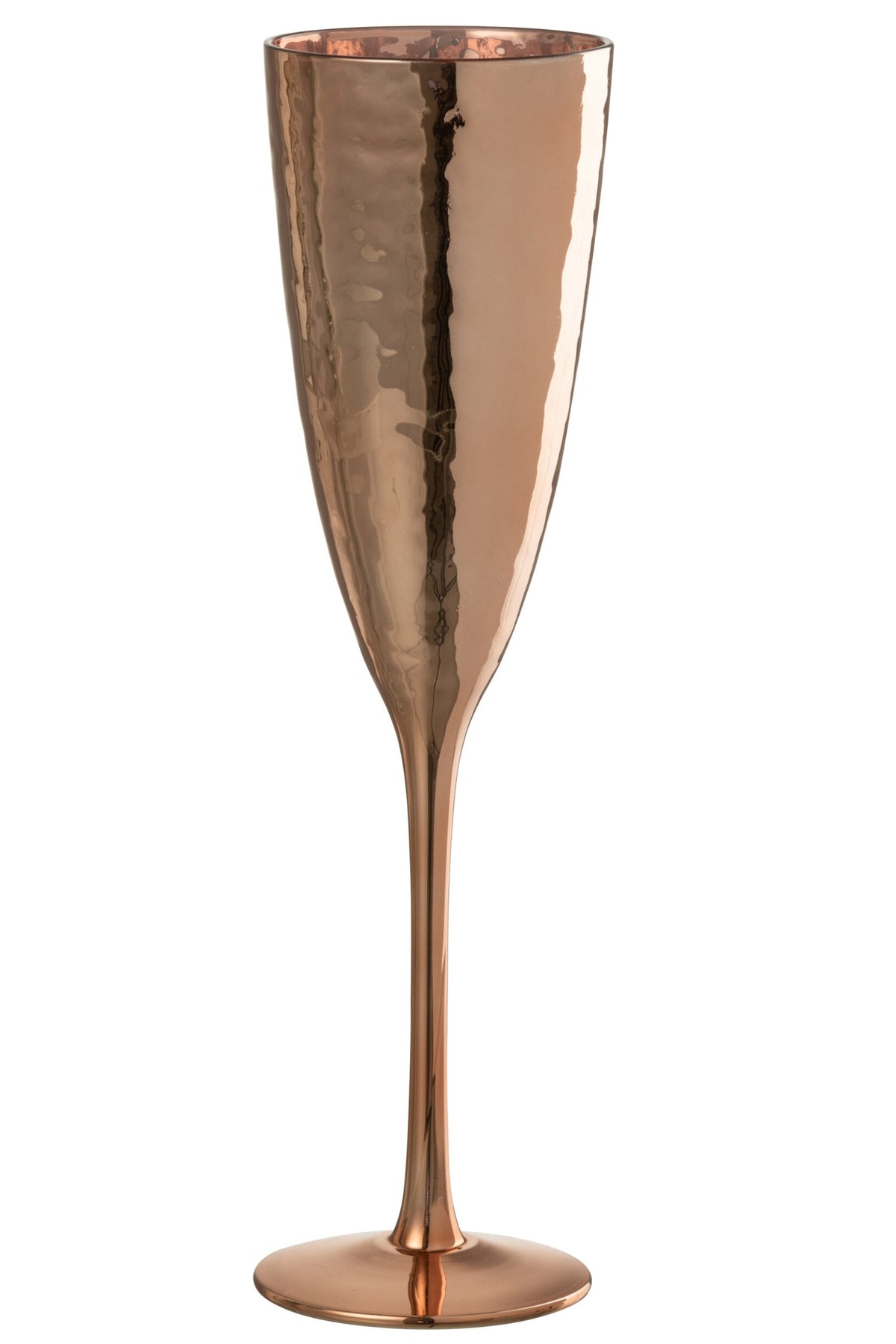 J-Line champagneglas med spejlreflekterende kobberfarve