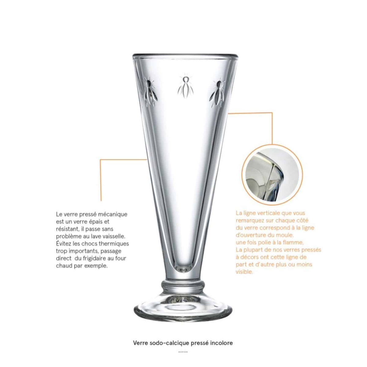 La Rochère Abeille Champagne Flute 15 cl - 6 Stuks - Glazen.nl