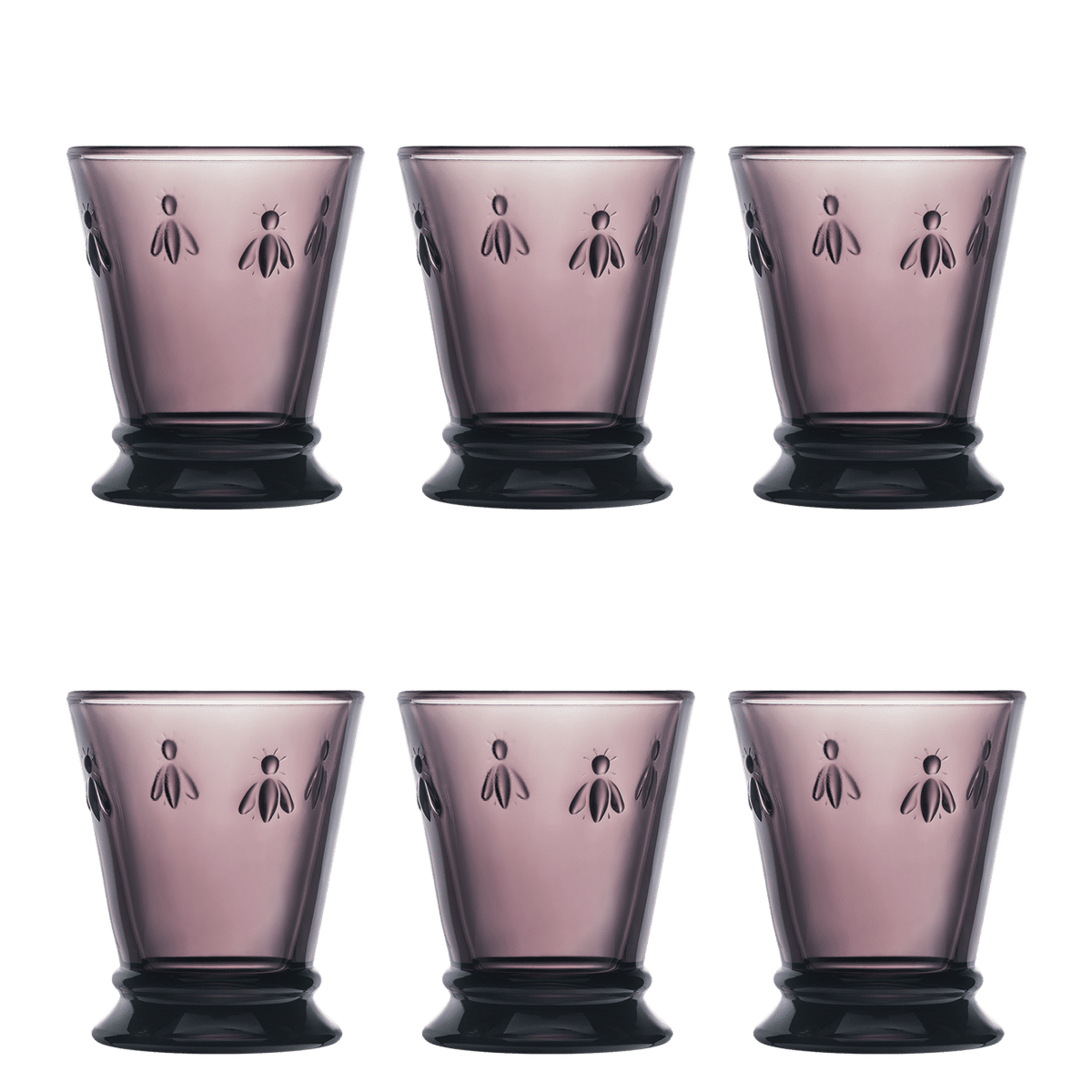 La Rochère Abeille Tumbler 26 cl Aubergine - 6 Stuks - Glazen.nl