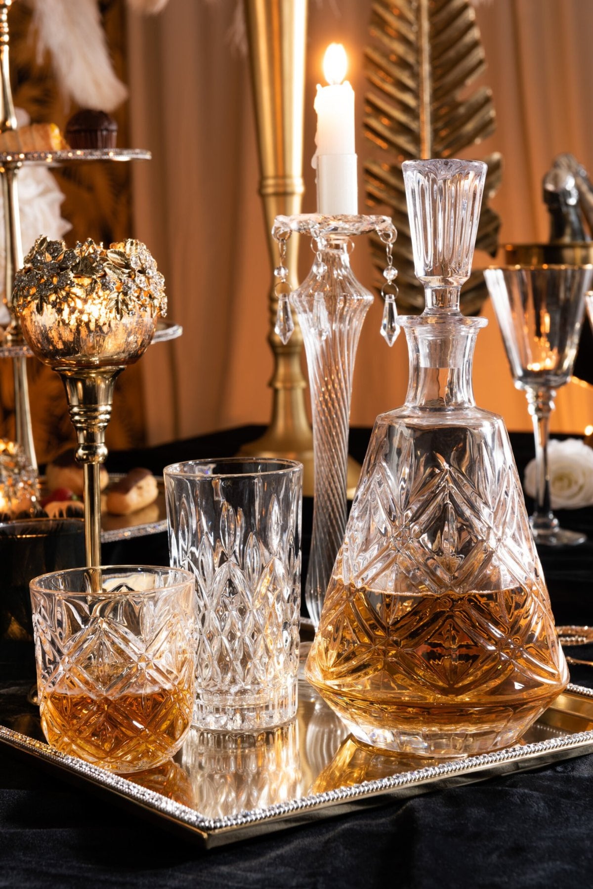 J-Line Anna Water Glass 25 Cl Low Transparent