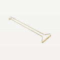 Professionelt messingfarvet glasstativ til bar, 30 cm