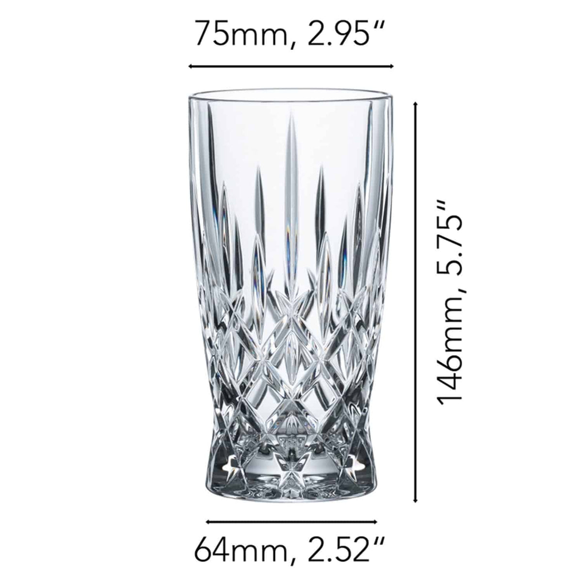 Nachtmann Noblesse Longdrinkglas 35 Cl Latte Macchiato - 12 Stuks - Glazen.nl