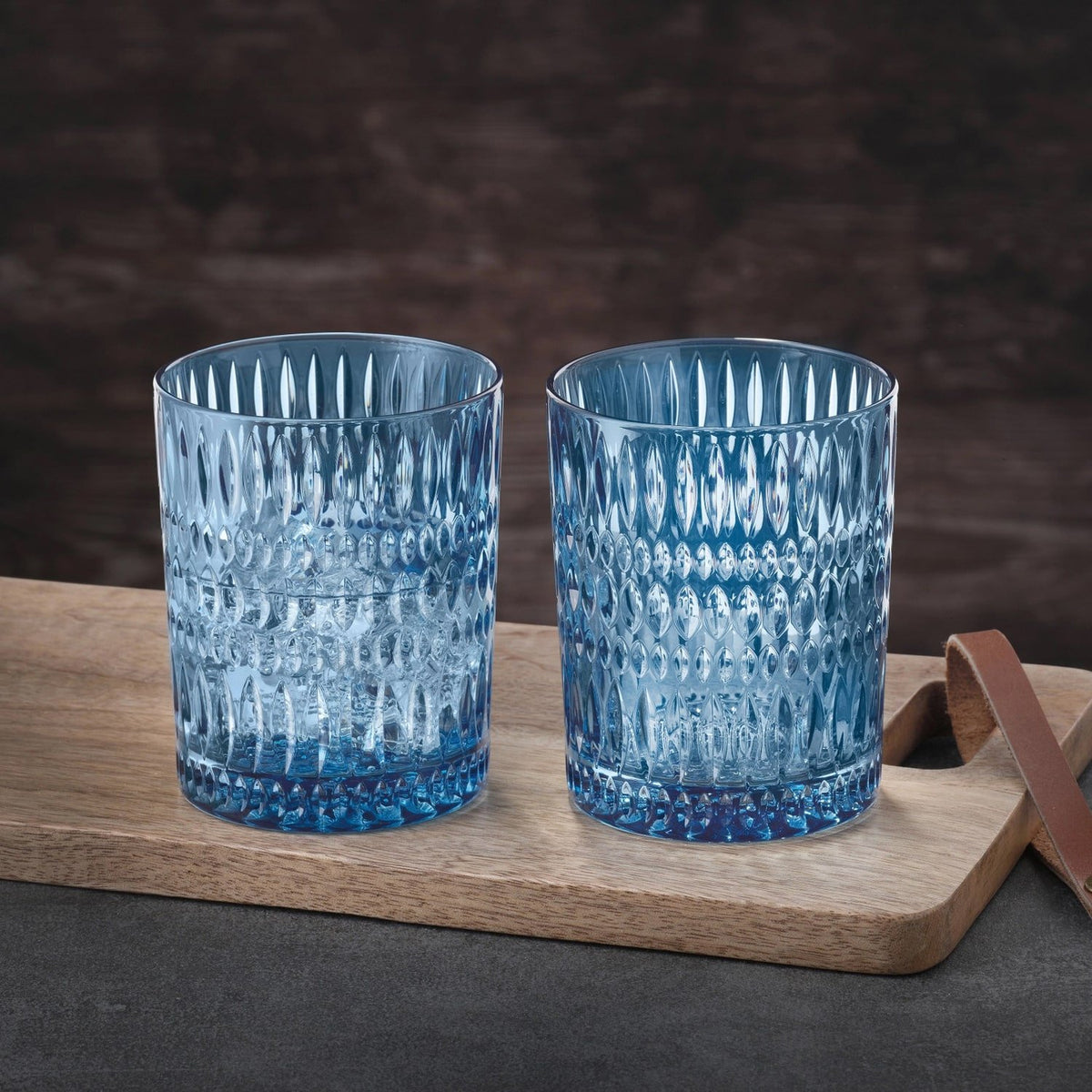 Nachtmann Ethno Tumbler 30,4 Cl Blauw - 2 Stuks - Glazen.nl