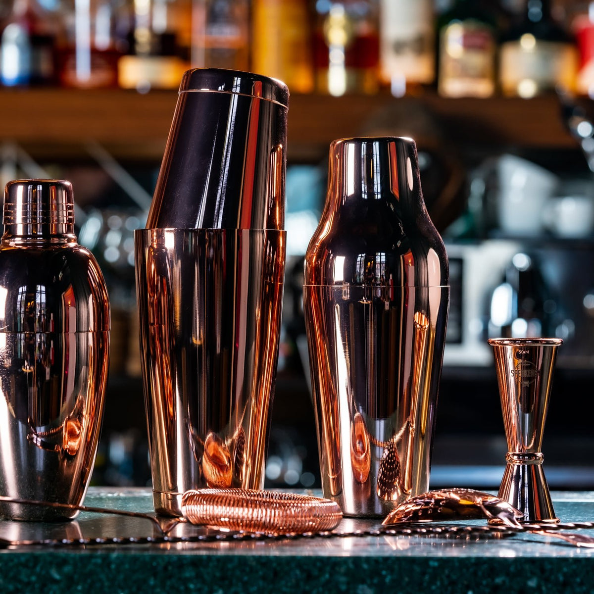 Speakeasy Cocktail Set Zwart - 4 - Delig - Glazen.nl