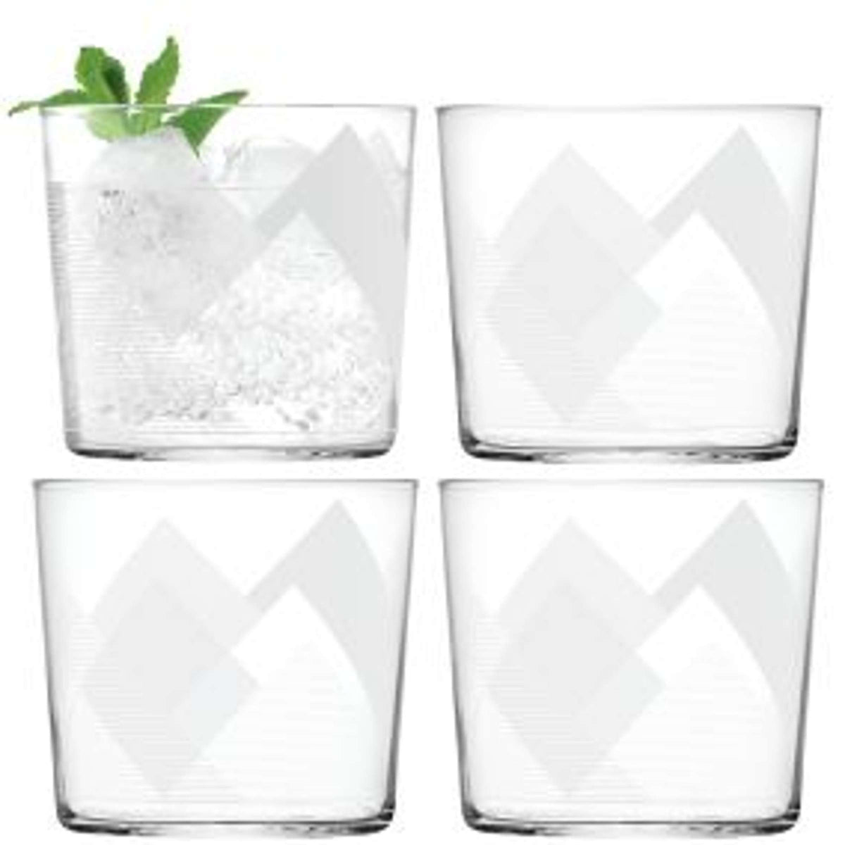 L.S.A. Peaks Tumbler 31 Cl White - 4 Pieces