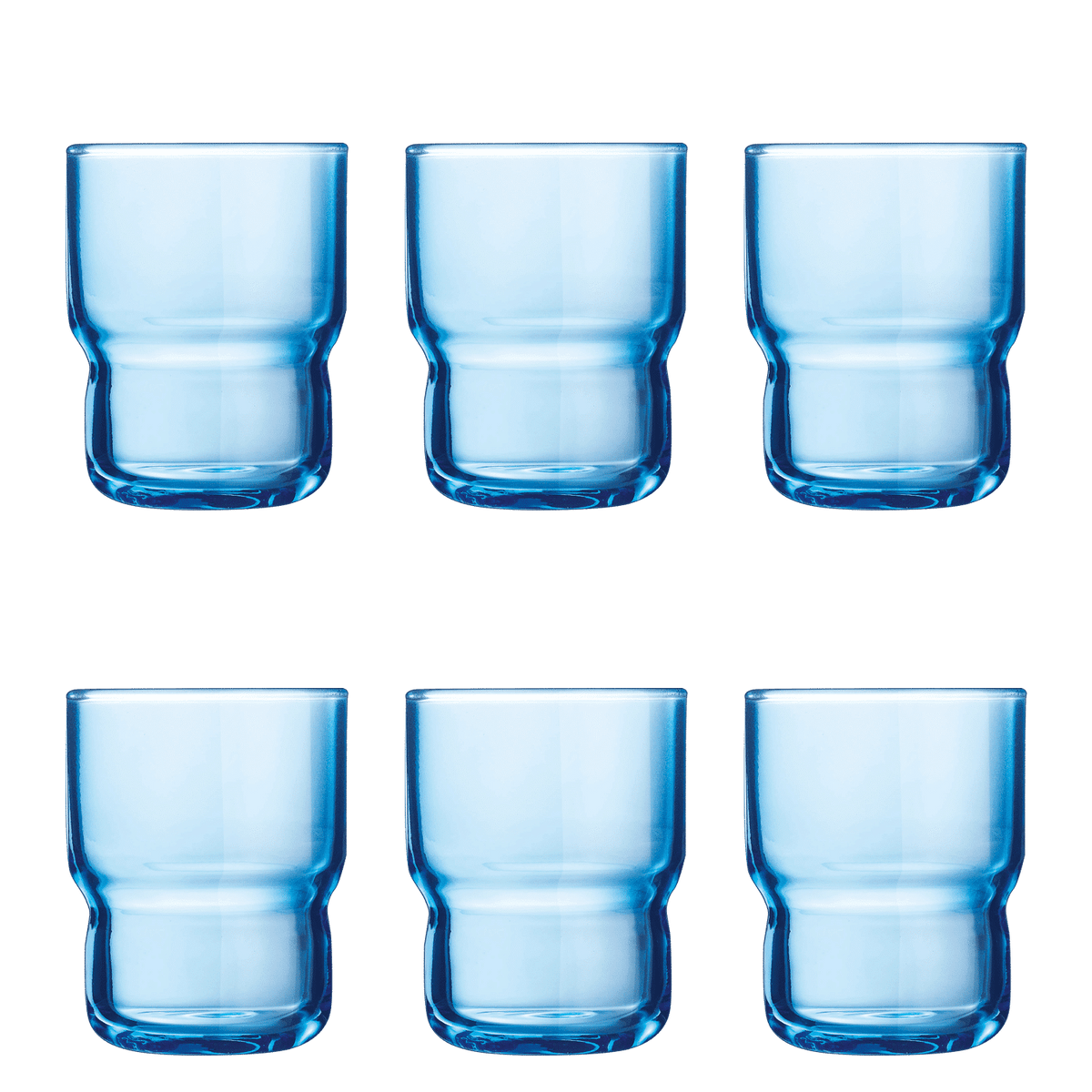 Arcoroc Log Tumbler 16 Cl Blauw - 6 Stuks - Glazen.nl